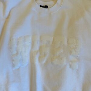 The Bar White 'Wifey' Sweatshirt